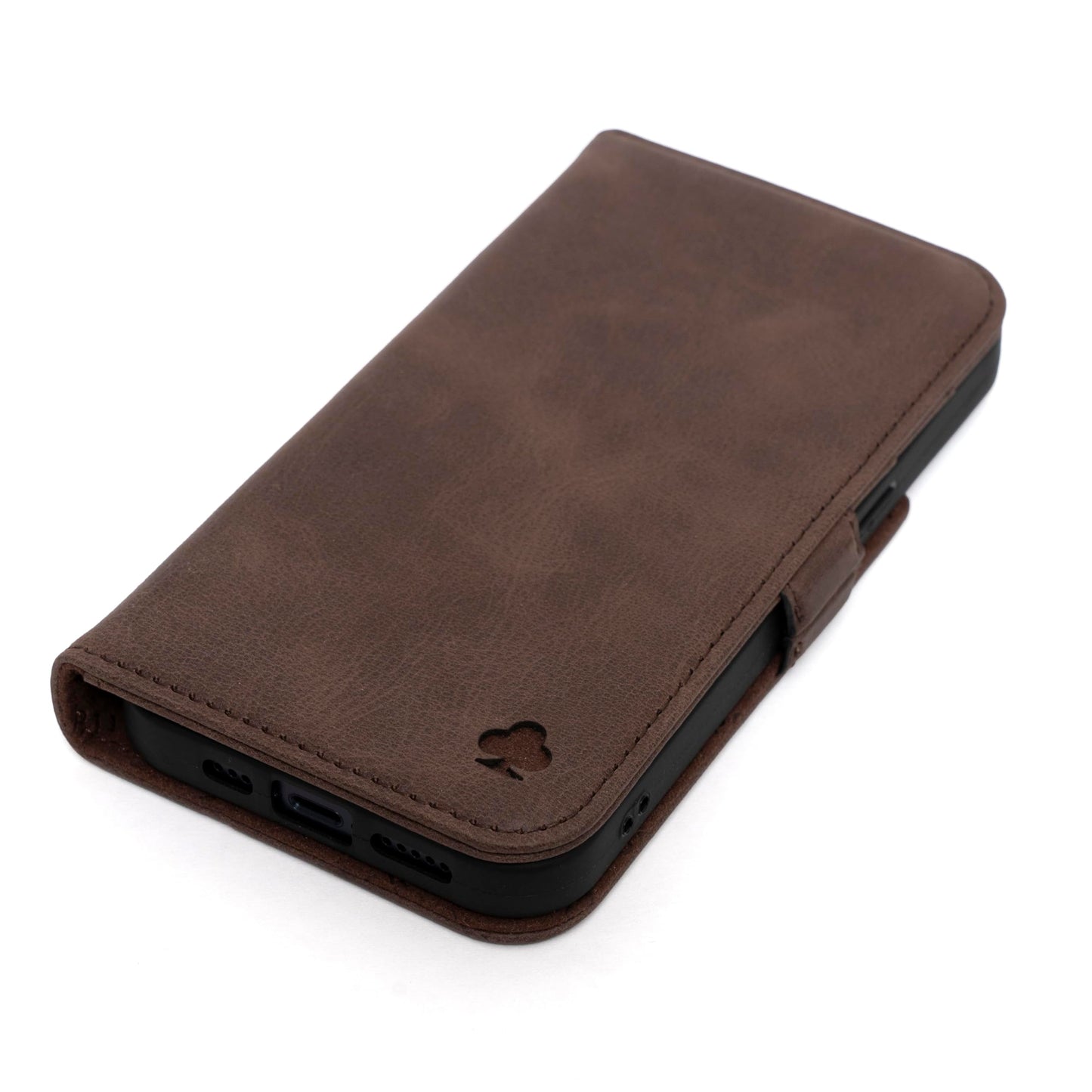 Porter Riley - Leather Case Compatible with Samsung Galaxy S26 Ultra. Premium Genuine Leather Stand Case/Wallet/Cover (Chocolate Brown)