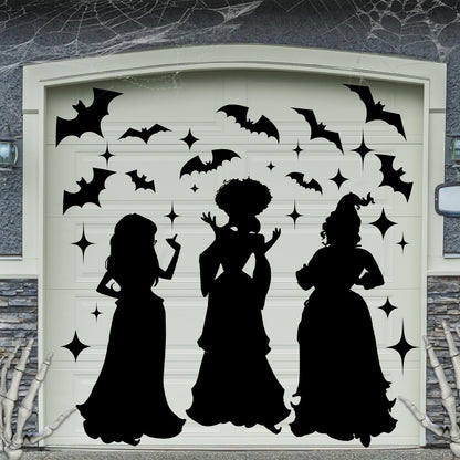 29 Pcs Halloween Witch Magnet Stickers Witch Garage Decoration Bat Refrigerator Decals for Halloween Party Home Door Car Decor Party Supplies