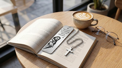 Funny Gifts Bookmark for Women Men Best Friend Sister Gag Gift for Book Lovers Christian Book Marker with Chain Jesus Reading Gift for Reader Birthday (1)