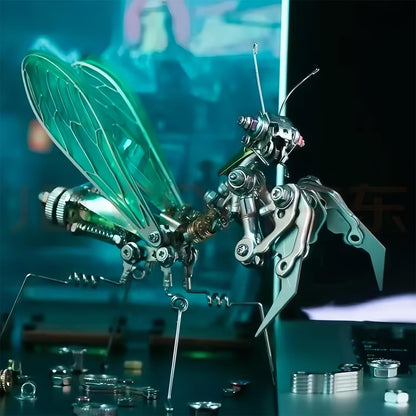 Adult 3D Metal Puzzle, Punk Mantis Metal Model Set，3D Puzzle Mechanical Insect Building Blocks, Fun DIY Assembly, high-end Men's Gifts.