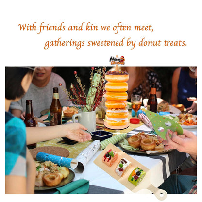 6 Pack Donut Stand Set with 2 Donut Walls, 2 Holders and 2 Boards