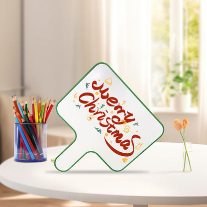 6 Pack Dry Erase Answer Paddles 10''x 8'' - Double Sided Handheld Mini Whiteboards with 6 Colorful Erasers Voting Auction Boards Small Writing Board for Office Classroom Teacher Supplies and Games