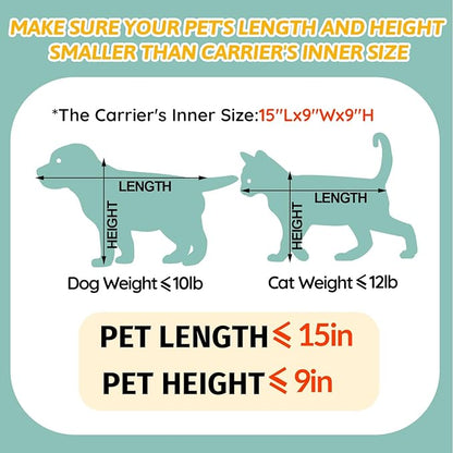 Petskd Pet Carrier 18x11x11 Delta American United Airline Approved, Pet Travel Carrier Bag for Small Cats and Dogs, Cat Soft Sided Carrier with Safety Lock Zippers, 5-Sided Breathable Mesh(Grey)