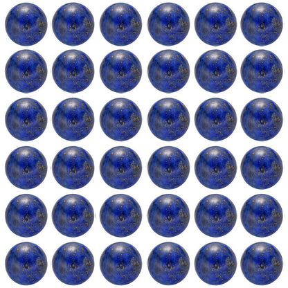 Natural Stone Beads 100pcs 6mm Lapis Lazuli Round Genuine Real Stone Beading Loose Gemstone Hole Size 1mm DIY Charm Smooth Beads for Bracelet Necklace Earrings Jewelry Making (Lapis Lazuli Blue, 6mm)