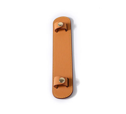 GOXTECH Leather Shoulder Strap Pad for Designer Trendy Bags (Beige Yellow)