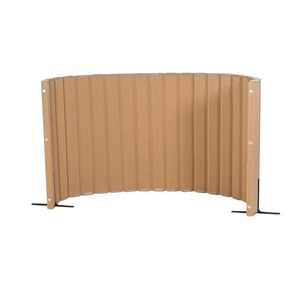 Angeles, Quiet Divider with Sound Sponge 48" x 10' Wall in Natural Tan, Free-Standing Classroom Partition for Enhanced Classroom Productivity and Noise Reduction