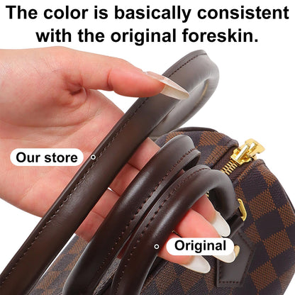jiesinlov 27.5inches Vachetta Leather Shoulder Rolled Strap Replacement,Bags Strap for Soft Lucky Speedy 25 30 Handbags (Coffee)