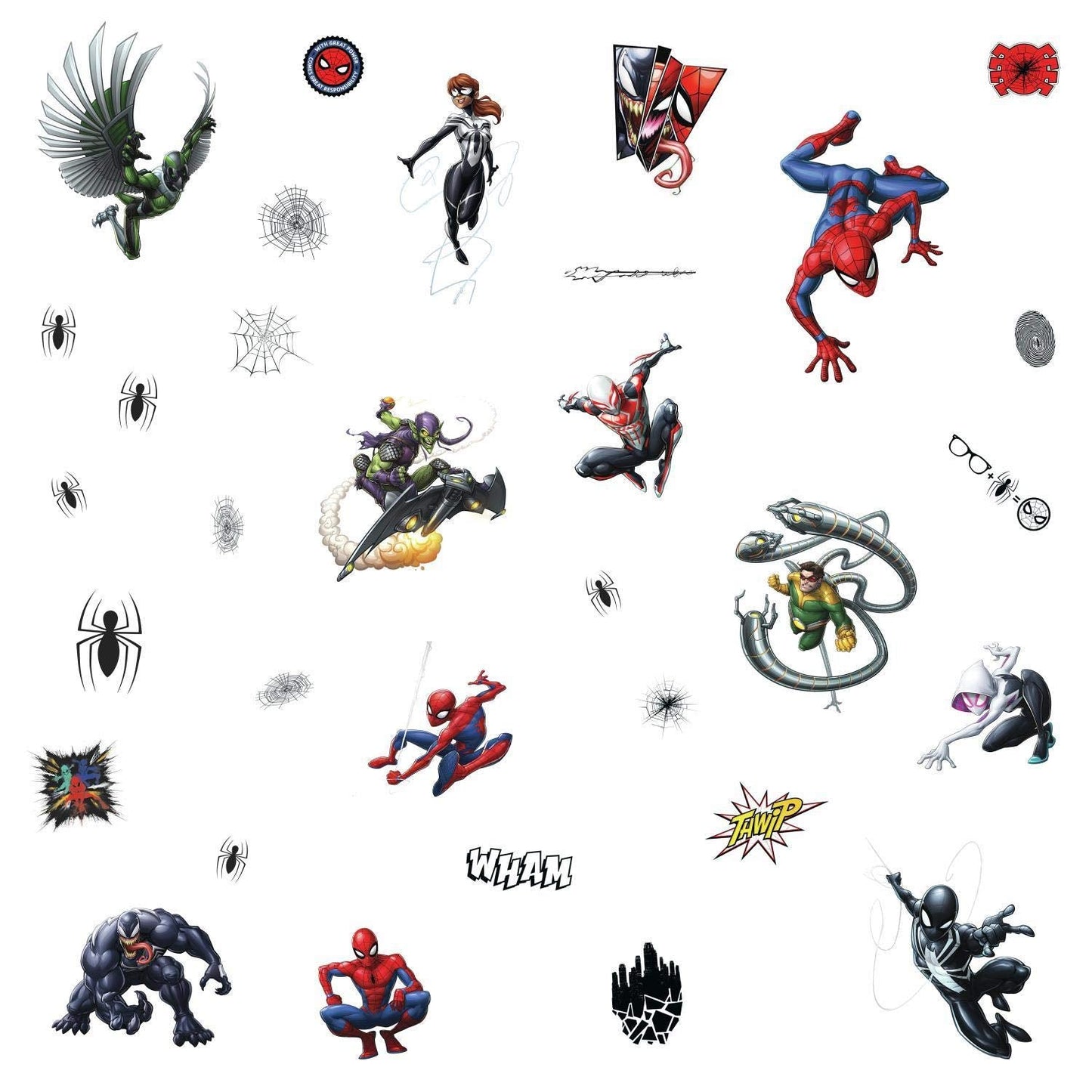RoomMates RMK4233SCS Spider-Man Favorite Characters Peel and Stick Wall Decals