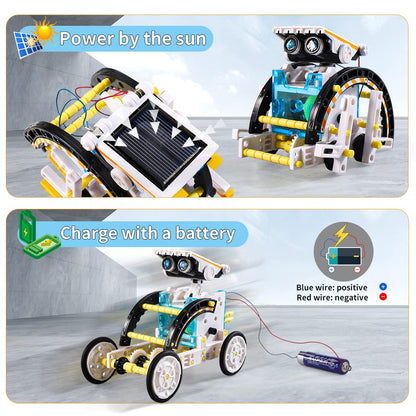 Lucky Doug Toys for Ages 8-13,12-in-1 STEM Solar Robot Kit Toys Gifts for Kids 8 9 10 11 12 13 Years Old, Educational Building Science Experiment Set Gifts for Kids Boys Girls