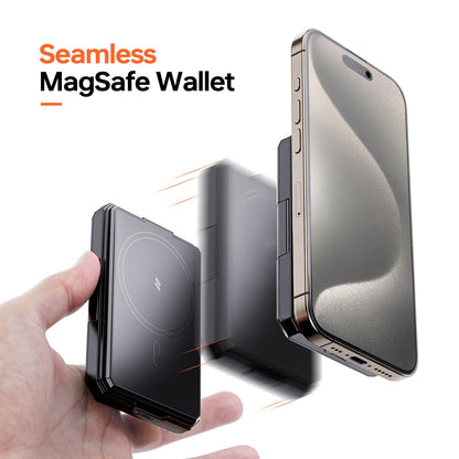 Xlayout Magnetic Wallet with RFID Blocking | X-Pocket| Magnetic Card Holder & Phone Stand | Heavy Duty Phone Wallet | Splash-proof MagSafe holder for iPhone 16/15/14/13 Series