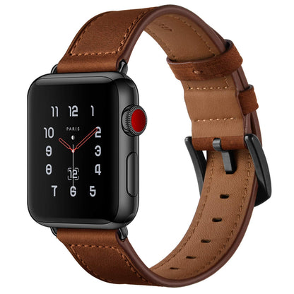 CINORS Leather Band Compatible with Apple Watch Vintage Series 11 10 42mm Bands Dark Brown Replacement Strap for iWatch Series 9 8 7 41mm Series 6 5 4 3 2 1 SE 38mm 40mm Men Women, Brown