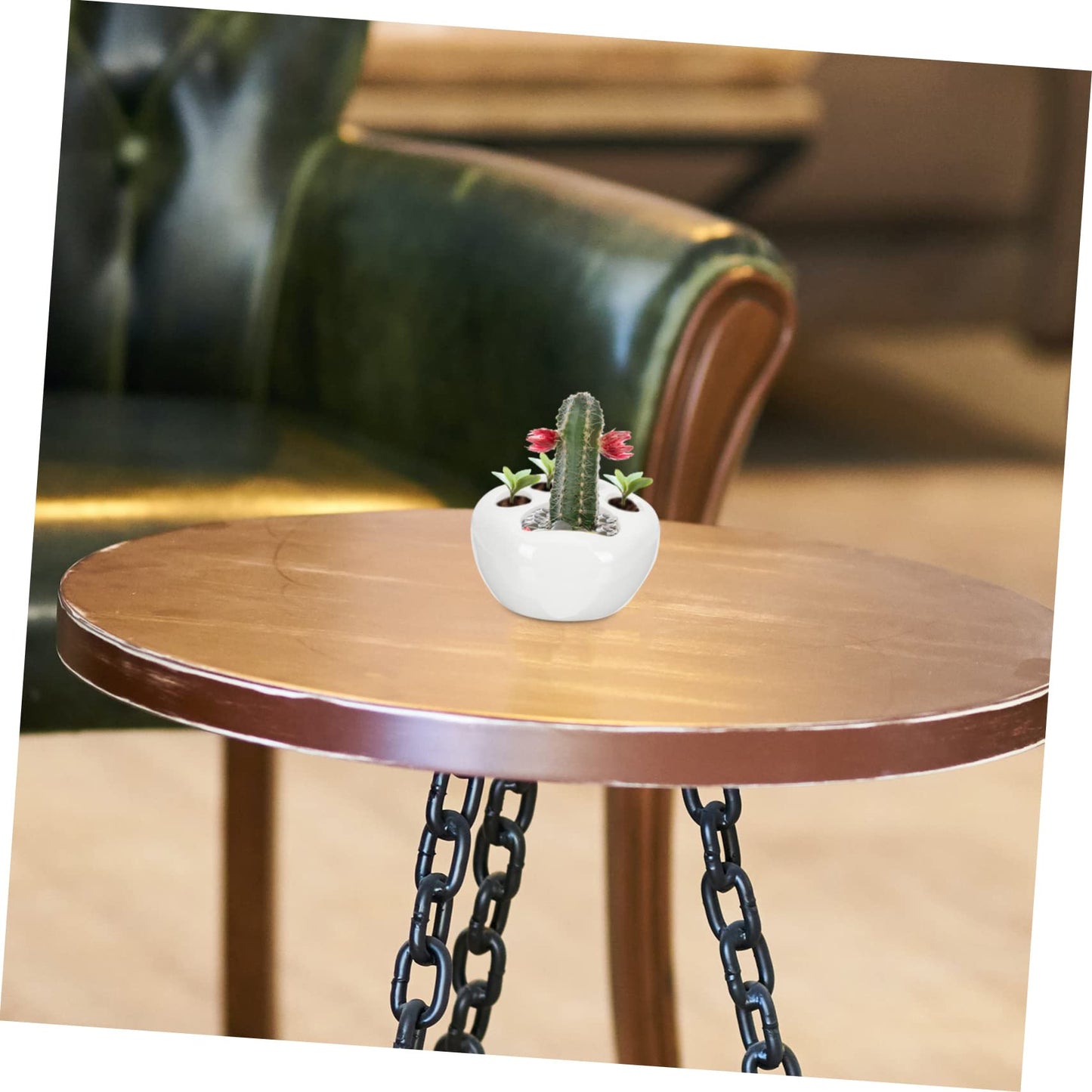 LIOOBO 2pcs Cat Claw Flower Pot Decorative Container with Drainage Cute Cacti Pot for Home Decoration for Room Office Balcony and Desk