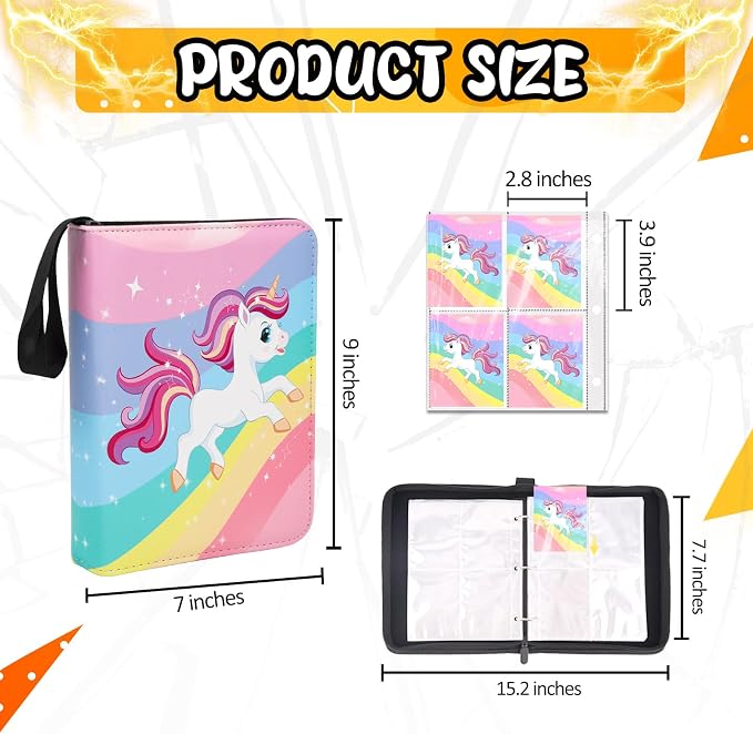 Collectible Trading Card Albums, 400 Card Holders with 50 Removable Sleeves, Portable 4 Pockets Collectible Trading Card Binder, PU Card Collection Binder for MTG, TCG, Sport Card, Game Cards