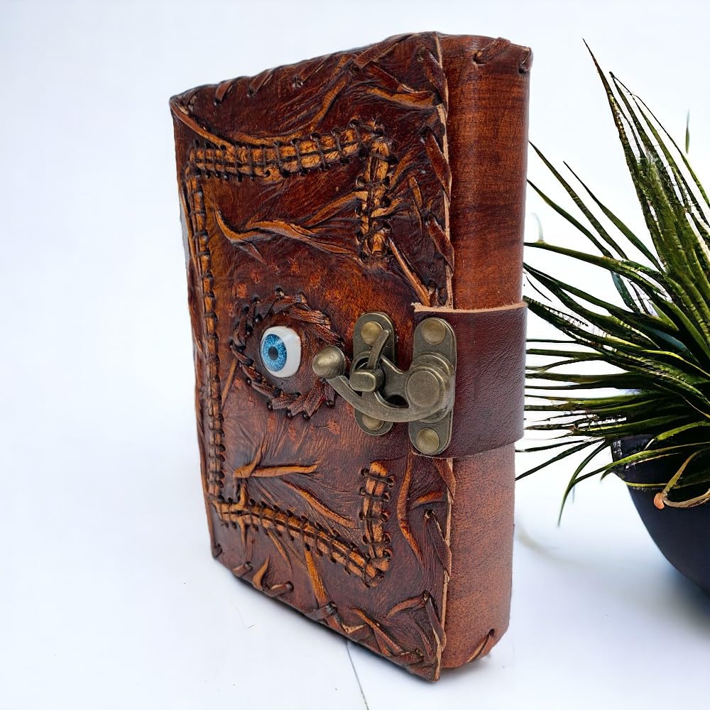 Hocus Pocus Book of Spells, Hocus Pocus Leather Journal, Hocus Pocus Spellbook Blank Diary, Halloween Leather Journal, Grimoire Book of Shadows, Hocus Pocus Notebook, Halloween Journal 5x7 Inches