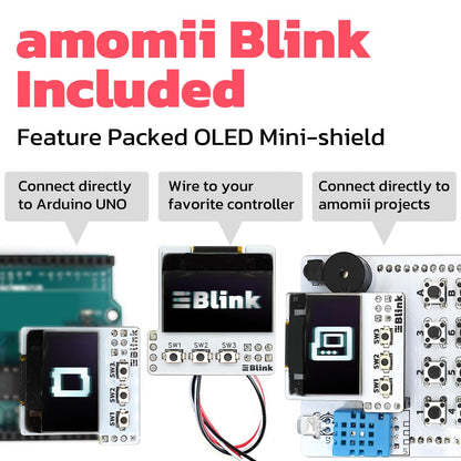 amomii IR Hacks - Soldering Practice Kit for Arduino UNO, Infrared Technology Shield with OLED Screen and 4x4 Keypad, DIY Electronics Project for Adults and Teens, Microcontroller Not Included