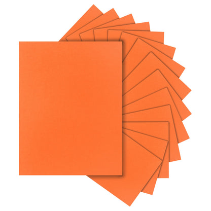 Silunkia 100 Sheets Orange Cardstock 8.5 x 11 Halloween Paper, 75lb Heavyweight Pumpkin Paper Card Stock for Cards Making, Greeting Card, Crafting, Invitations