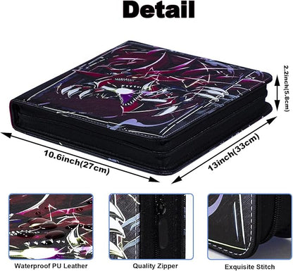 KaylyPro Trading Card Binder for Y-G-O Card 990 pockets Capacity, 9 Pocket Card Holder Compatible with TCG Cards and Other Standard Size Cards.