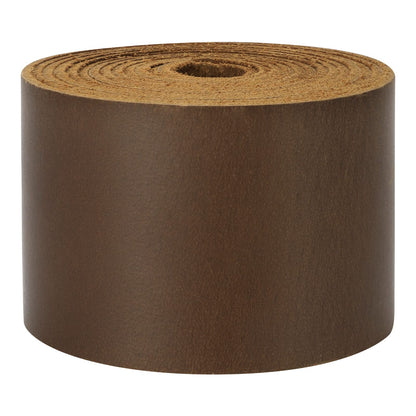 Ringsun 2 Inches Wide Flat Leather Straps for Crafts, Full Grain Leather Strips for Crafts, Tooling (2mm Thick 72.5 Inches Long Dark Brown)