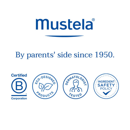 Mustela Baby Bath Time Gift Set - Baby Skin Care Essentials with Natural Avocado - Contains Hydra Bebe Body Lotion 10.14 fl. oz. & Gentle Cleansing Gel 16.9 fl. oz. - 2 Items Set