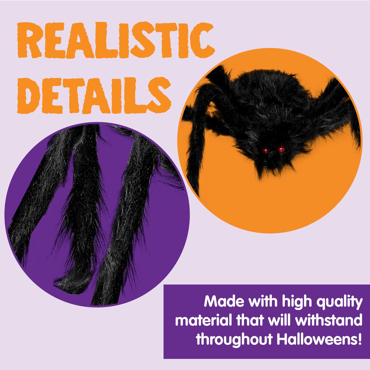 JOYIN Halloween Spider Web and 59'' Giant Spider, 16.4 x 15.7 Ft Large Triangular Web and Stretchy Cobweb 100g for Outdoor Decor, Spiderweb for Patio, Garden, Yard, Haunted House, Indoor Home Party
