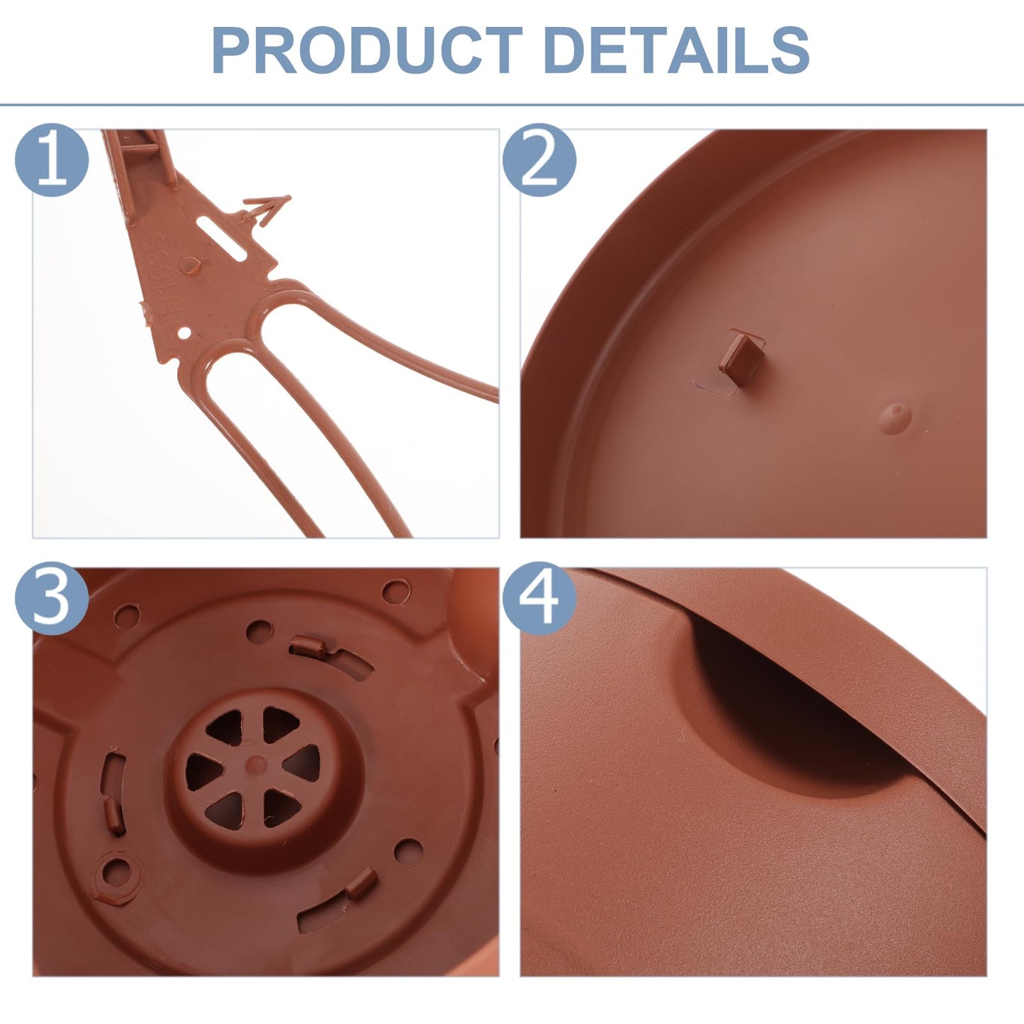 3Pcs Hanging Hanging Plant Pot Basket with Drainage Holes for Home Balcony Pots