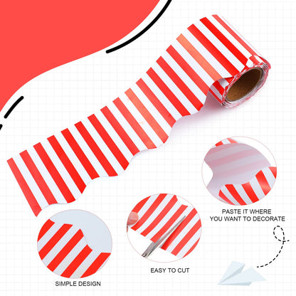 Kisston 120 Feet Bulletin Board Border Classroom Bulletin Board Decor Set Self Stick Back to School Chalkboard Whiteboard Decorations for School Office Classroom Decor Party Supplies