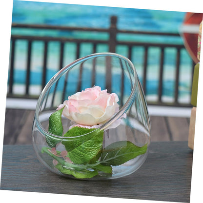 Cabilock 3pcs Glass Terrarium Container for Succulent Plants Stylish Desktop Decor Landscape Bottle for Home and Office Centerpiece