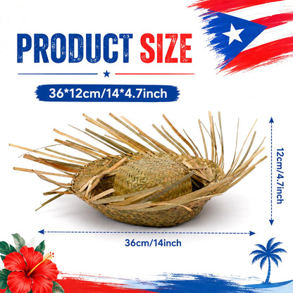 Gejoy Christmas Straw Hat Tree Topper Halloween Tree Topper Decorations, Fall Decoration for Holiday Autumn Festive Home Decoration Indoor Supplies Thanksgiving Country Holiday Accent