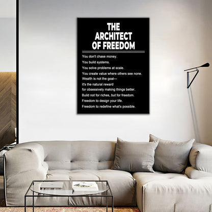 Inspirational Office Wall Art Classroom Motivational Wall Decor Office Poster Canvas Prints Affirmation Picture Painting Artwork for Modern Home Living Room Gym Stretched and Framed [18''Wx24''H]