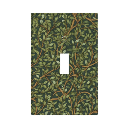 Azjincos Decorative Art Light Switch Covers Morris Leaves Single Toggle Wall Plate Decorative Switchcover Electrical Switchplate