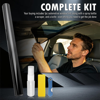 35.43×17.32 Inch Car Sunroof Film,Static Cling Car Window Tint Film Kit as Privacy Films for Sun & Heat Protection,Professional Cars Tints for Window Cars Interior Accessories