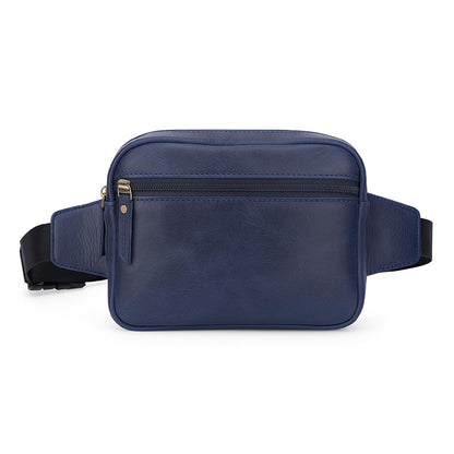 Leather Fanny Pack Crossbody Bum Bag Trendy Multi-Pocket Waist Bag For Men & Women | Hands-Free Sling With Adjustable Strap | Perfect For Travel, Outdoor & Daily Use