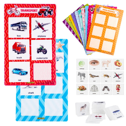 CHEFAN Sorting Toy for Toddlers 3-5, 72 PCS Preschool Learning Activities with 12 Themes, Fine Motor Skills Matching Game, Montessori Categorizing Educational Toy for Speech Therapy Autism Learning