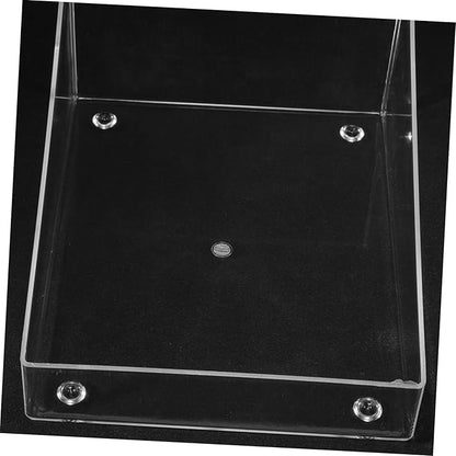 Happyyami Hamster Sand Bathroom Clear Acrylic Sandbox for Small Pets Dust Bath for Chinchilla and Gerbil Transparent Bathing Box for Hamsters and Other Small Animals