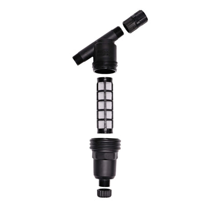 Raindrip R605DT "Y" Filter, 3/4-Inch MPT X 3/4-Inch MPT, for Drip Irrigation Systems, Connect to Pipe such as Sprinkler Riser, Removable Filter, Black