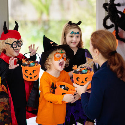 TOY Life Halloween Party Favors for Kids Halloween Toys in Bulk Halloween Prizes for Kids Halloween Pumpkin Buckets Goodie Bags Stuffers Fillers Non Candy Treat for Kid