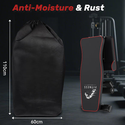 Dskeuzeew Weight Bench with Storage Bag, 7 Backrests Adjustable Bench Press Load 660LBS Weight Capacity, Incline Decline Flat Foldable Workout Bench for Home Gym Garage Strength Training