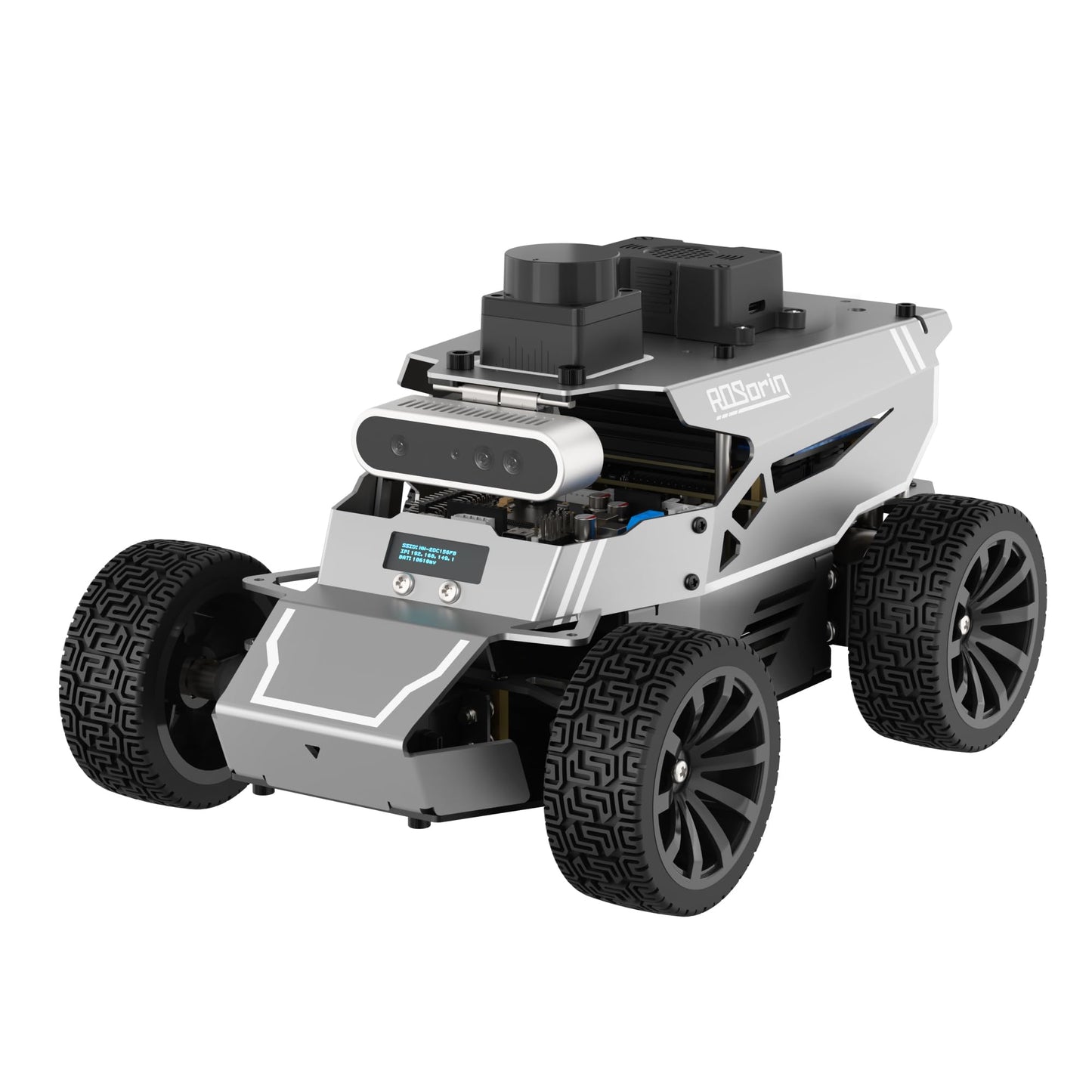 HIWONDER ROS2 Robot Car for Jetson RPi Gemini ChatGPT Large AI Models Depth Camera SLAM Mapping Autonomous Driving Programming Education 3-in-1 Chassis Car, ROSOrin Advanced Kit & NO Controller