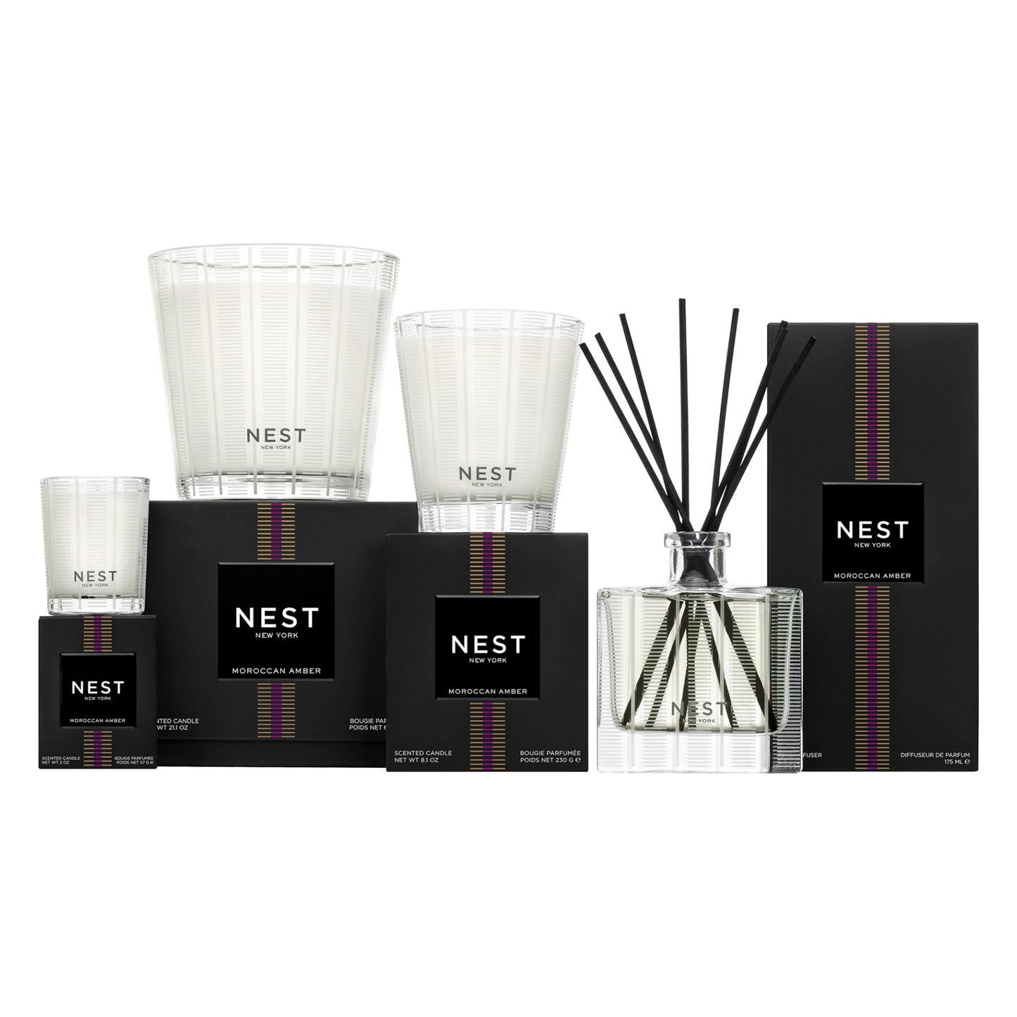 NEST New York Reed Diffuser Liquid Refill, Sicilian Tangerine - 5.9 fl oz - Fragrance for Up to 90 Days - Flame Free