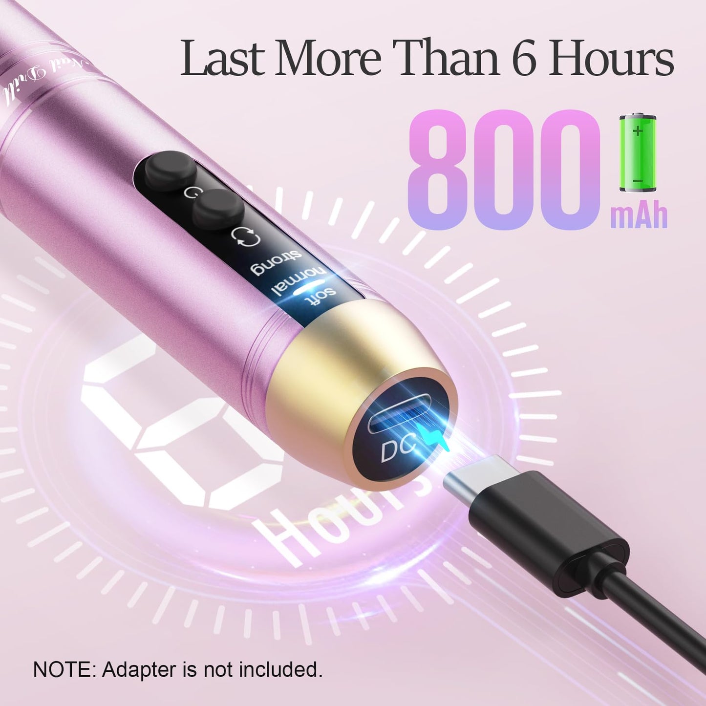 20000RPM Electric Nail Drill Compact Portable Efile Professional Manicure Pedicure Nail File Drill Kit for Acrylic, Gel Nails and Home Salon Use