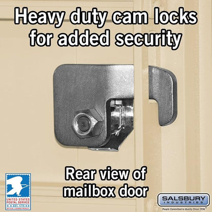 Salsbury Industries 3316SAN-U 16 A Size Doors, United States Postal Access Type III Cluster Box Unit, Sanstone
