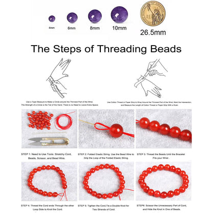 10mm Natural Blue Chalcedony Round Bead - 35PCS Bulk Gemstone Beads for Jewelry Making, DIY Bracelets, Necklaces - Includes Crystal Stretch Cord - Stone Beads for Crafting Gifts