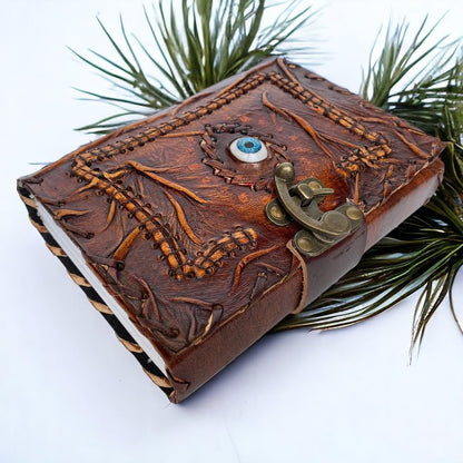 Hocus Pocus Book of Spells, Hocus Pocus Leather Journal, Hocus Pocus Spellbook Blank Diary, Halloween Leather Journal, Grimoire Book of Shadows, Hocus Pocus Notebook, Halloween Journal 5x7 Inches
