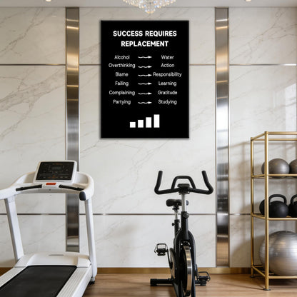 Motivational Quotes Poster Printing Wall Decor Positive Self-Improvement Inspirational Encouraging Wall Art Picture Painting Artwork for Modern Home Office Gym Bedroom Ready to Hang [18''W X 24''H]