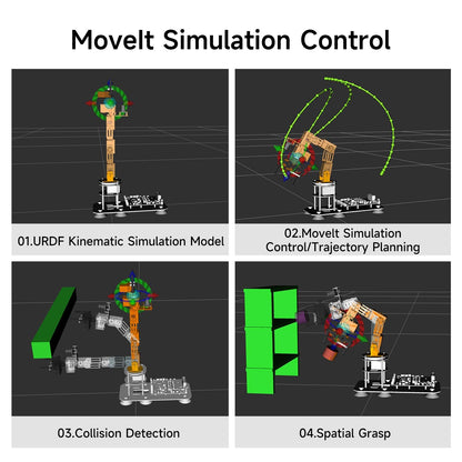 Yahboom ROS2 6DOF Robotic Arm Embodied Intelligence, 3D Spatial Recognition, Virtual Machine PC Control, AI Large Model Voice Module