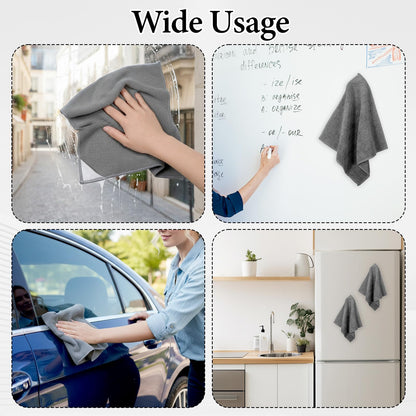Ckhoid 24 Pieces Magnetic Cleaning Cloth Microfiber Dry Erase Erasers Cleaner for White Board, Reusable Washable Cleaning Cloths for Whiteboards Blackboards Chalkboards Home Office School, 9.4 Inch