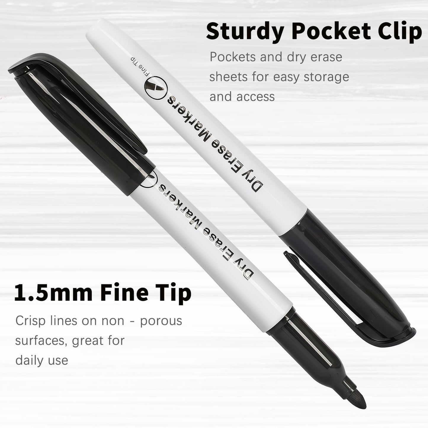 Duchong 72 Packs Dry Erase Markers Bulk, Fine Tip Whiteboard Markers for Kids Teachers, Dry Erase Pens Bulk Pack for Classroom Home, Back to School Supplies