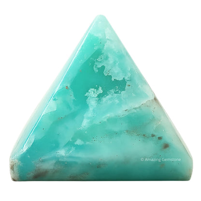 Amazing Gemstone Caribbean Calcite Pyramid Crystal Healing Stones - 1" Great Pyramid Figurine of Natural Stone Pyramid for Meditation, Reiki, Chakra Balancing and Crystal Pyramids Grid