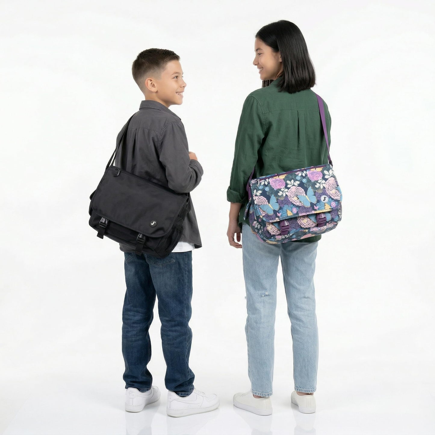 J World Terry Cute Messenger Bag for Girls & Women. Kids Small School Shoulder Bag, Blue Raspberry