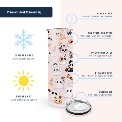 Hogg 20 oz Halloween Travel Mug, Ghost Tumbler, 20 oz Insulated Stainless Steel Halloween Coffee Tumbler, Spooky Season Decor, Spooky Cups, Witchy Stuff, Fall Decorations